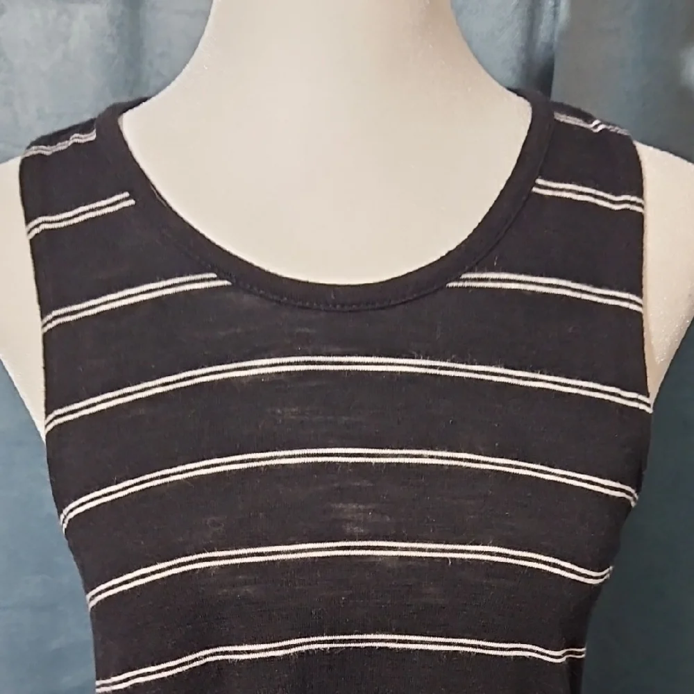 Madewell Black Crew Neck Sleeveless Midi Sundress EUC -Size Medium - Picture 4 of 4